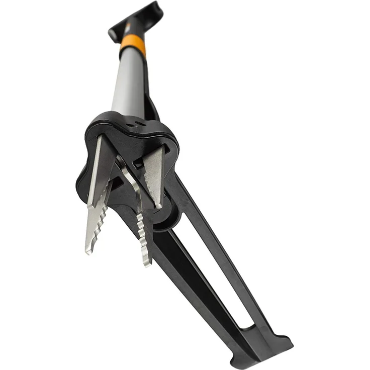 Fiskars Teleskop-Unkrautstecher, Länge 1 - 1,19 m, Rostfreie Stahl-Arme-Kunststoffgriff, Schwarz-Orange, Smart-Fit, 1020125 – Bild 2