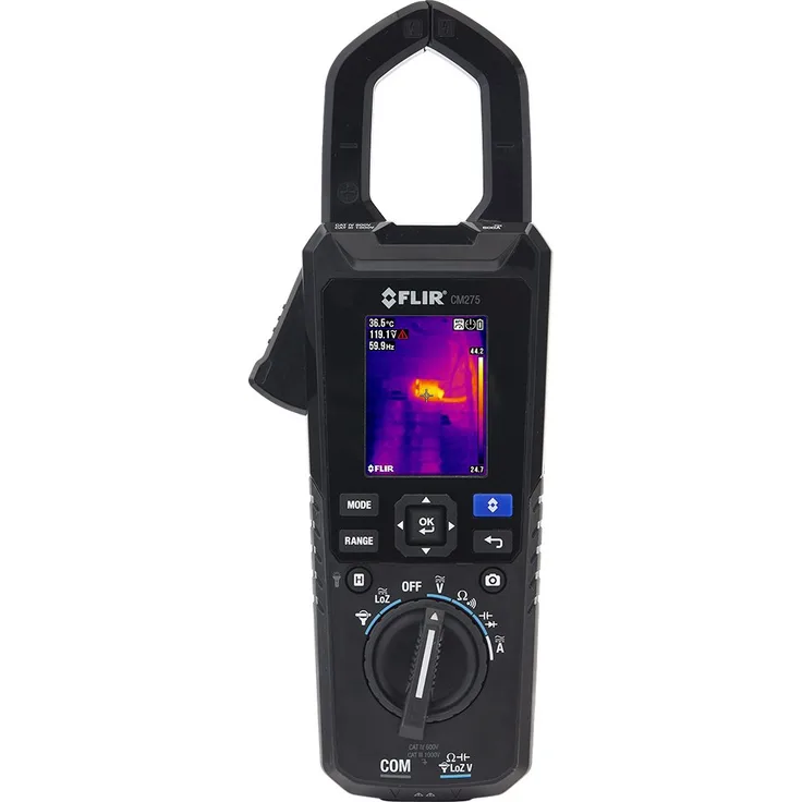 FLIR CM275 Industrie-Stromzange mit Wärmebildkamera, Datenlogger, Wireless-Konnektivität und IGM infrarotgesteuerter Messtechnologie, schwarz, 0