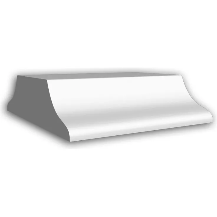 Sohlblock 478101 Außenstuck Balustrade Fassadenelement Neo-Klassizismus-Stil weiß
