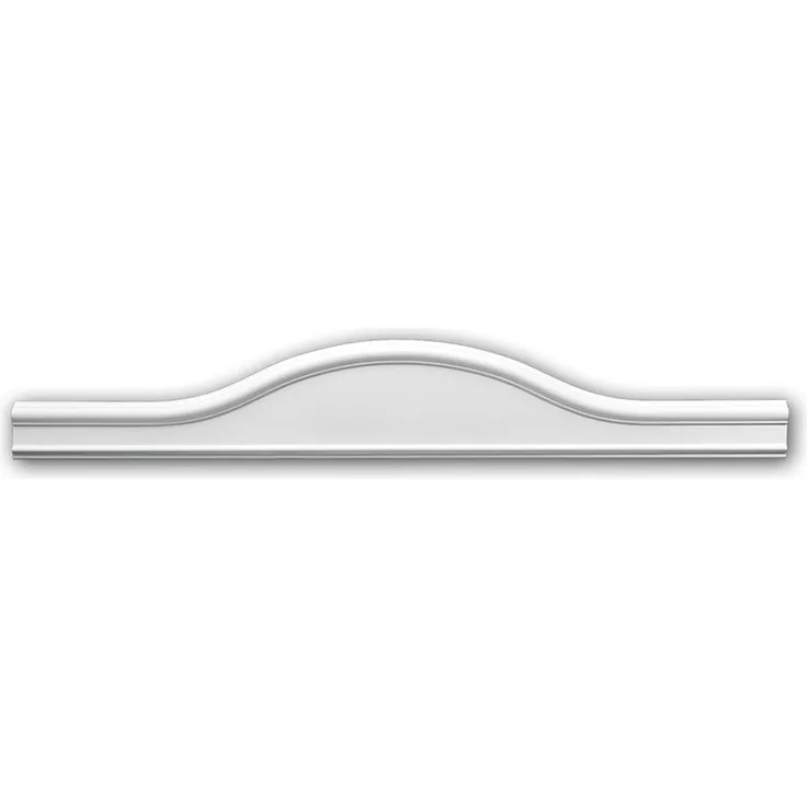 Profhome Decor - Pediment PROFHOME 154003 Türumrandung Zeitloses Klassisches Design weiß