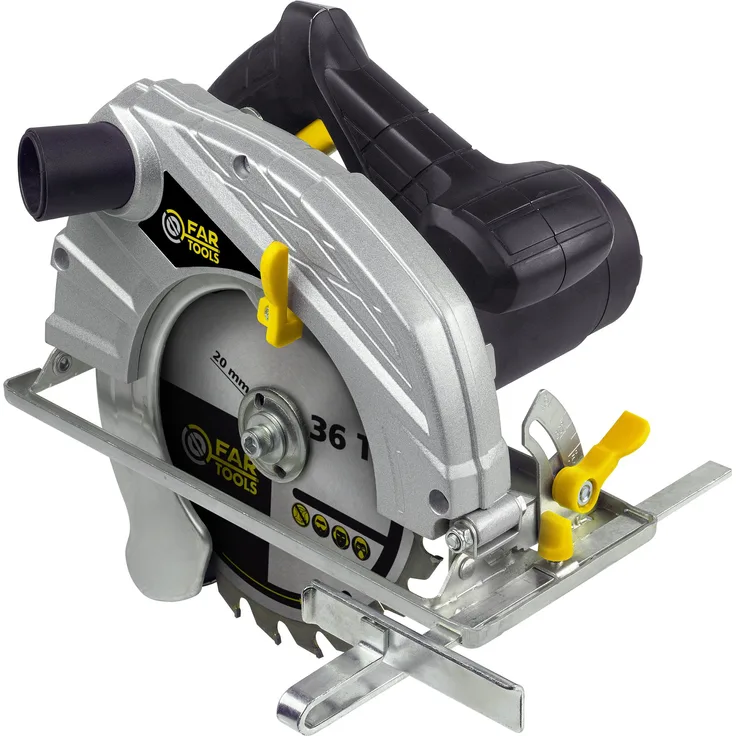 Fartools LL 1400 Kreissäge, 1400 W, Durchmesser: 185 mm, Bohrung: 20 mm, max. Schnittkapazität 63 mm, Anzahl der Zähne: 24
