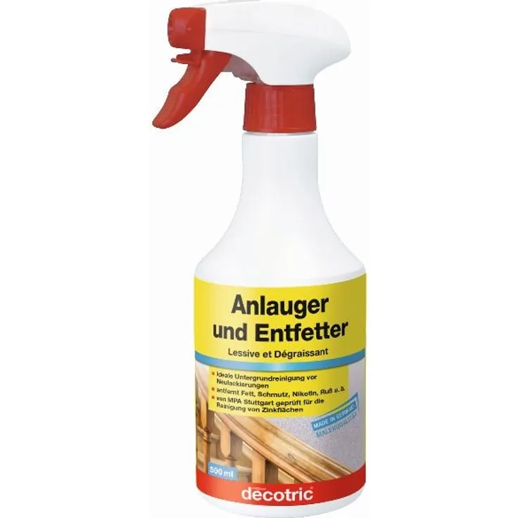 Decotric Anlauger und Entfetter 500 ml, Spray