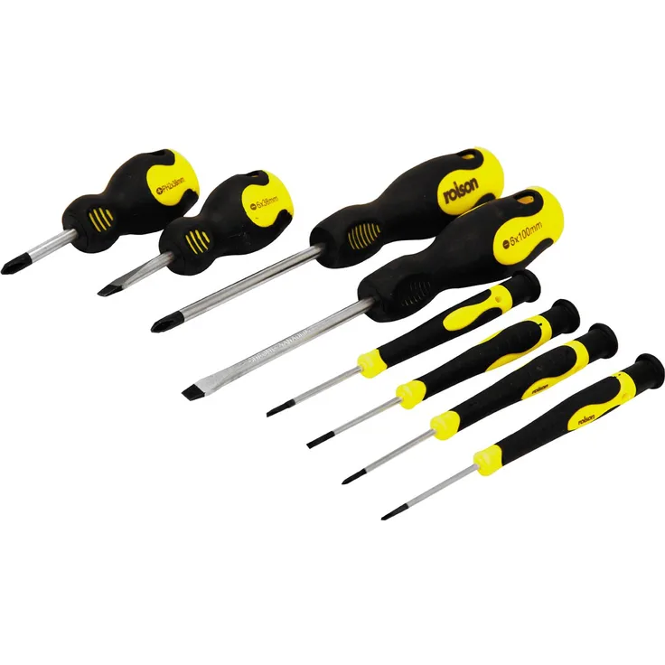 Rolson Schraubendreher-Set, 8 Teile, 28852