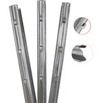 Trutzholm 10x Z-Profil Zaunpfosten 2 m verzinkt Zaunpfähle inkl. Haken Forstprofil