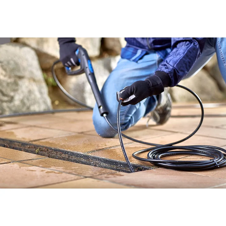 Nilfisk Rohrreinigungsset für Hochdruckreiniger kompatibel mit Nilfisk Druckreinigern ideal für die Reinigung von Abflussverstopfungen (8 Meter) – Bild 2