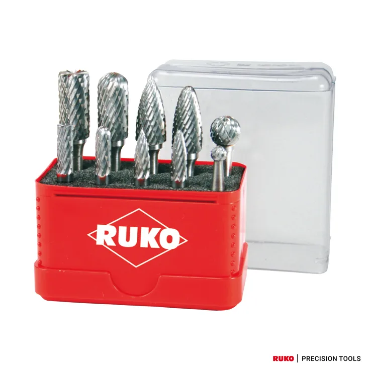Ruko Terrax Hartmetall Frässtifte Satz 10-teilig, 116002