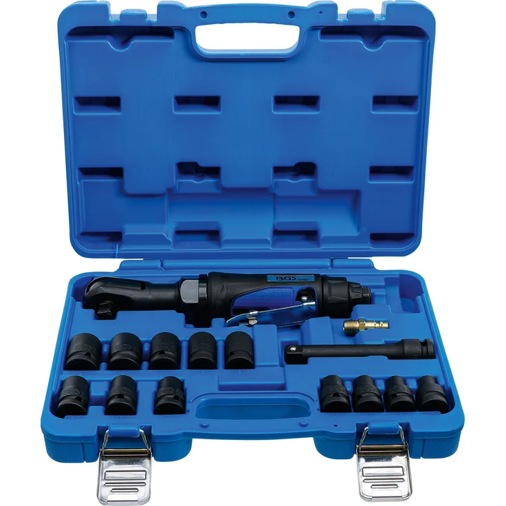 BGS technic Druckluft-Ratschenschrauber-Satz 12,5 mm 1-2'' 102 Nm 14-tlg.