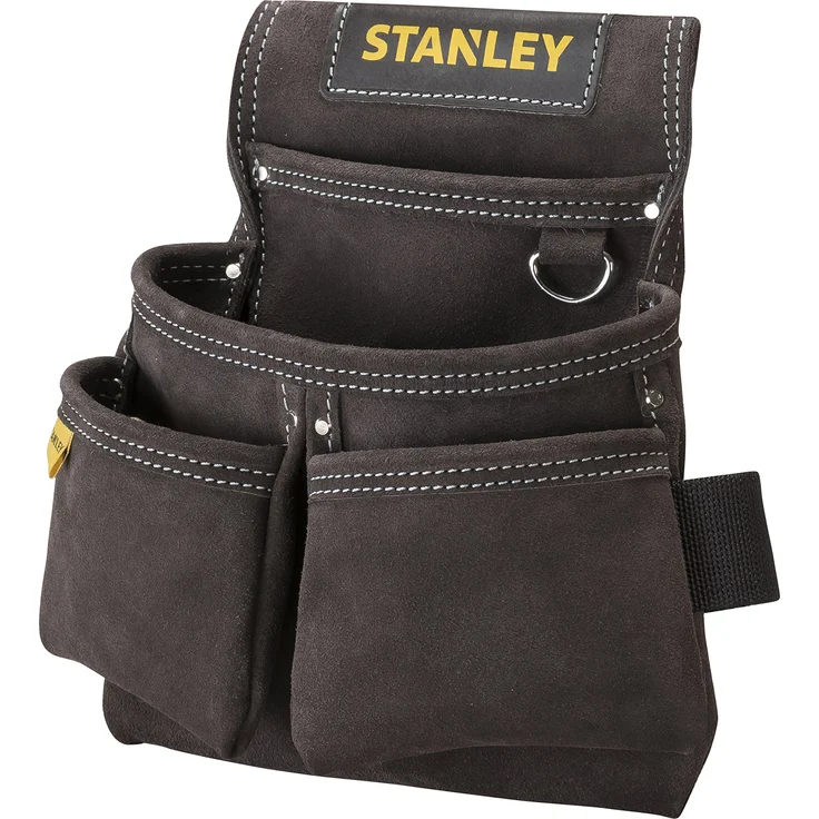 Stanley STST1-80116 Werkzeug- und Hammertasche aus Leder, doppelt mit Nieten verstärkt – Bild 1
