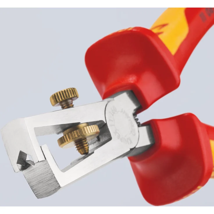 KNIPEX 11 06 160 Abisolierzange verchromt isoliert mit Mehrkomponenten-Hüllen, VDE-geprüft 160 mm – Bild 5