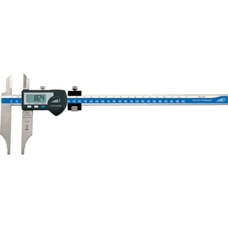 HELIOS-PREISSER 1331532 Digitaler Werkstattmessschieber mit Spitzen und Feineinstellung, 800 x 150 mm