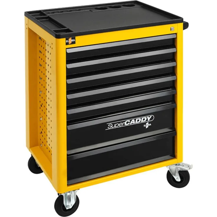 ELORA 1220-LOT Werkzeugwagen SuperCADDY 7 Schubladen mit Zubehör