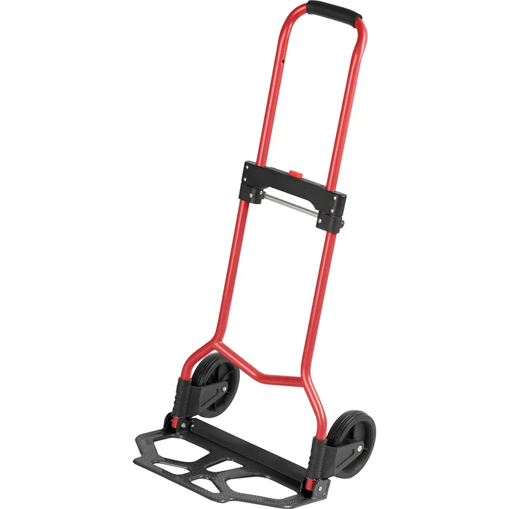 Meister Sackkarre - Klappbar - Bis 70 kg Tragkraft - Höhenverstellbar - Stapelkarre für Getränkekisten - Transportkarre mit höhenverstellbarem Griff - Transporthilfe mit Metallrahmen - 8985760