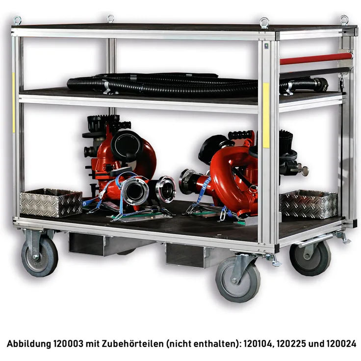 Günzburger Steigtechnik Günzburger Universal-Rollcontainer mit 2 Plattformen, hoch