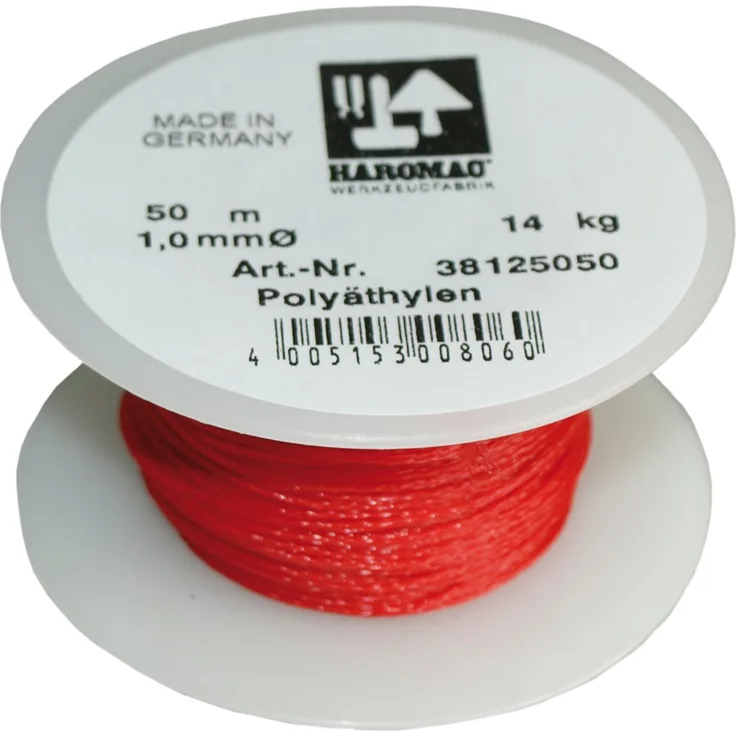 Haromac Maurerschnur, 1 mm x 50 m, rot, 38125050