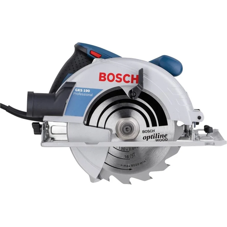Bosch Professional Handkreissäge GKS 190 (1400 Watt, Kreissägeblatt: 190 mm, Schnitttiefe: 70 mm, in Karton) – Bild 2