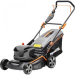 Primaster Akku-Rasenmäher PMARM 4046'' ''40 Volt, inkl. 1x Akku - 4 Ah u. Ladegerät'''', 46 cm Schnittbreite, 65 l Fangkorbvolumen