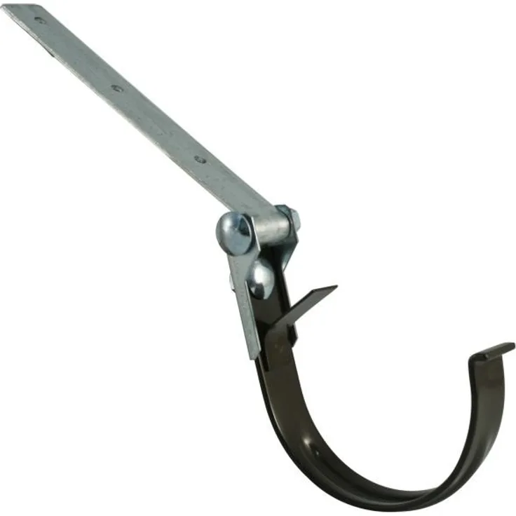 Marley Rinneneisen NW 100 mm, halbrund, mit Drehgelenk, braun 