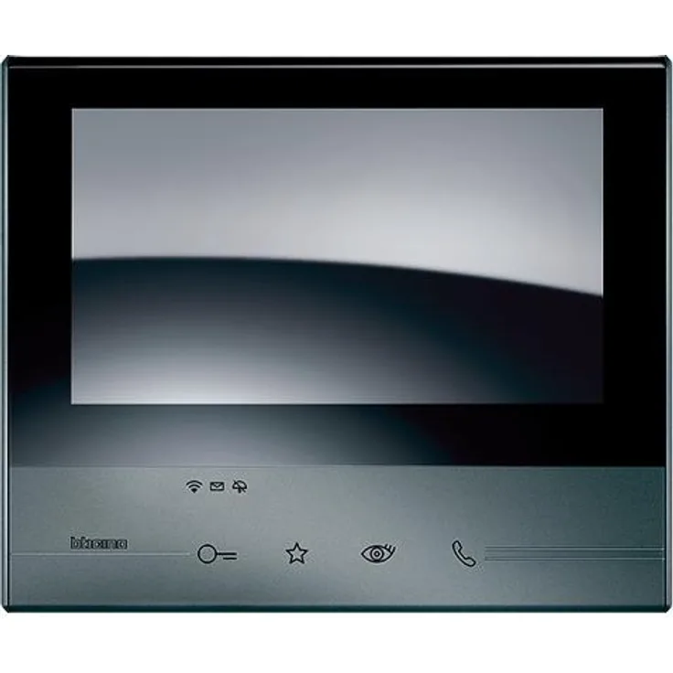 Legrand, Classe 300 X13E Video-Innenstelle in Schwarz mit 7-Touchscreen, 4 sensitiven Tasten und Smartphone Anbindung, 344643