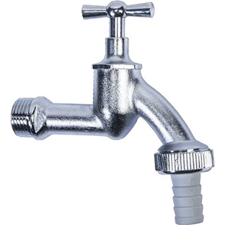 Cornat Kugelauslaufhahn - 20,95 mm (1-2 Zoll) AG - Inklusive Schlauchanschluss - Hochwertiges Messing - Ideal als Außenzapfstelle - Zapfhahn für Regentonnen - Wasserhahn - Absperrhahn - FLOR92590 Bewässerungszubehör