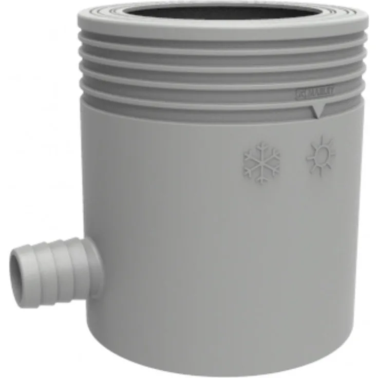 Marley Regensammler NW 105 mm, mit Filter und Überlaufstop, grau