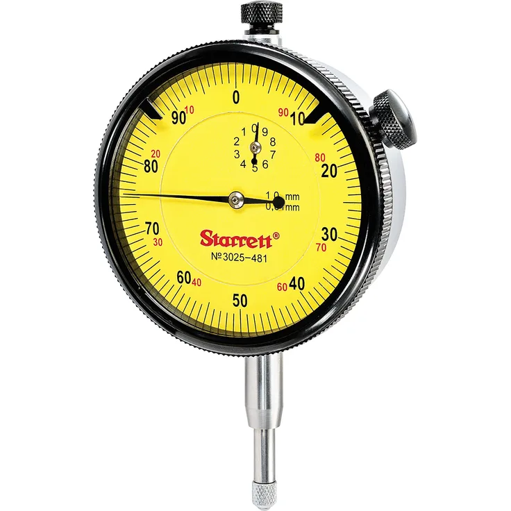 Starrett 3025 481 Messuhr Reichweite: 10 mm, Zifferblatt Lesung: 0 100