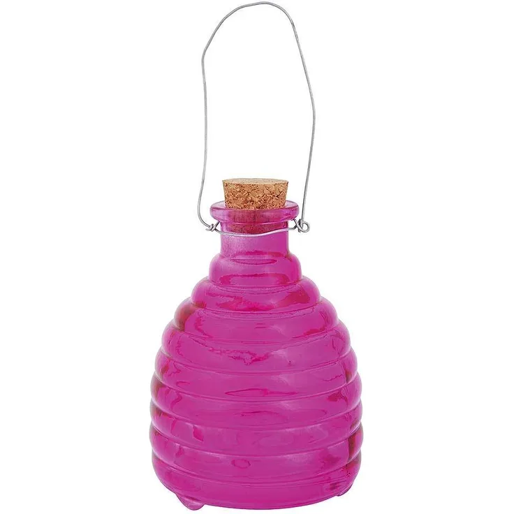 Wespenfalle Glas zum Aufhängen Insektenfalle Wespenglas Farbe Lila Lavendel