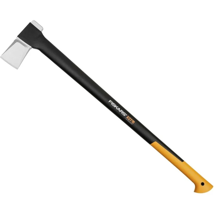 Fiskars Spaltaxt, Inklusive Klingen- und Transportschutz, Länge: 96 cm, Antihaftbeschichtet, Hochwertige Stahl-Klinge-Glasfaserverstärkter Kunststoff-Stiel, Schwarz-Orange, X27-XXL 1015644 – Bild 1