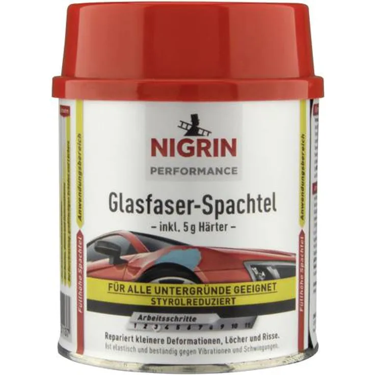 Nigrin Performance 72113 Glasfaser-Spachtel 250g