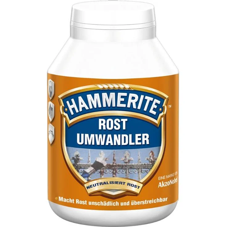 HAMMERITE Rostumwandler Metallschutz , milchig weiß, 0,25 Liter – Bild 1