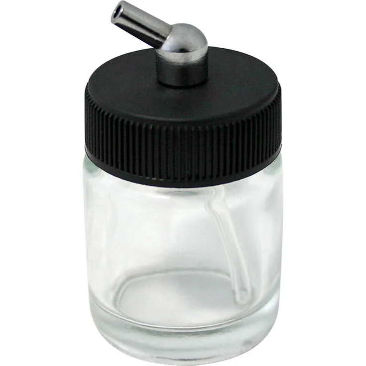 Ersatzteil Airbrushpistole Farbbecher Farbbehälter Glas Saugsystem 22 cm³ Variante 3