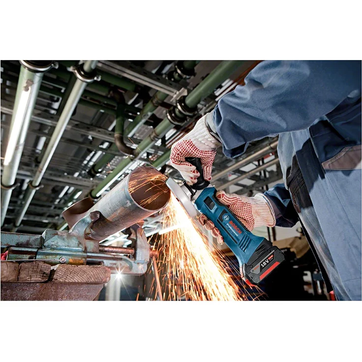 Bosch Professional 18V System Akku Winkelschleifer GWS 18-125 V-LI (Leerlaufdrehzahl: 10.000 min-1, Scheiben-D: 125 mm, ohne Akkus und Ladegerät, in L-BOXX) – Bild 4