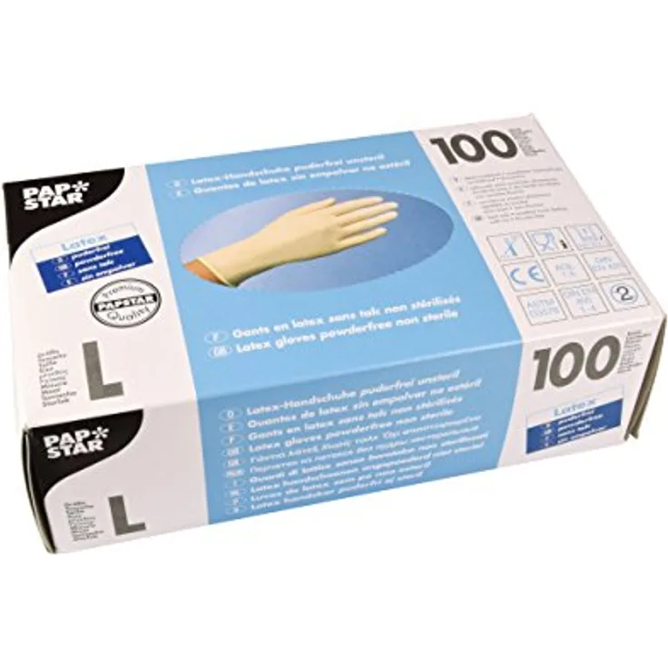 PAPSTAR Handschuhe, Latex, Weiss, 7 x 22 x 12.5 cm