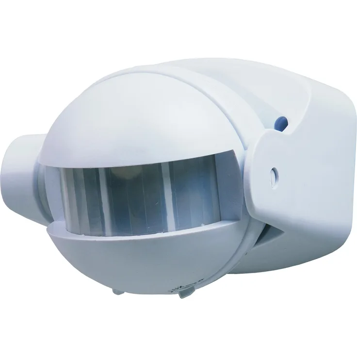 Smartwares ES34 Automatischer Bewegungsmelder für Glüh- und Halogenlampen (1100 W-500 W) - Erfassungsbereich 180° x 12 m