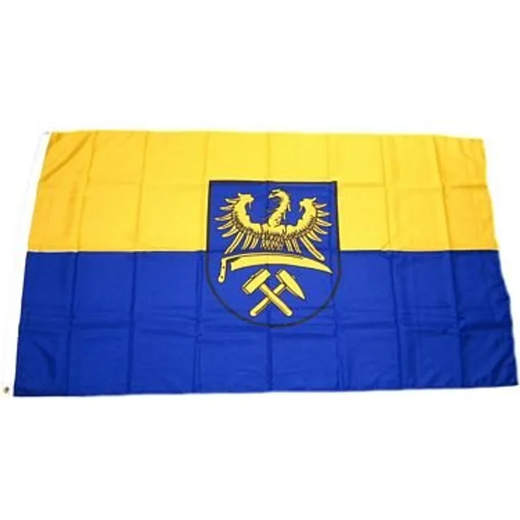 Flaggenking wetterfest Oberschlesien Fahne-Flagge, Mehrfarbig, 150 x 90 x 1 cm