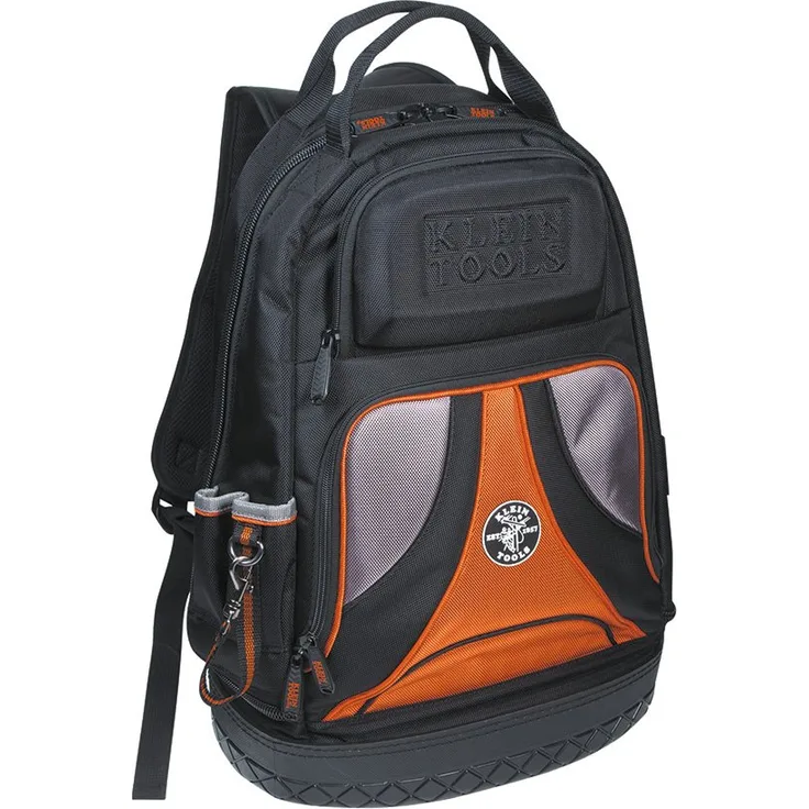 KLEIN TOOLS 55421BP-14 Werkzeugtasche, 39 Taschen und geformter Boden, Schwarz