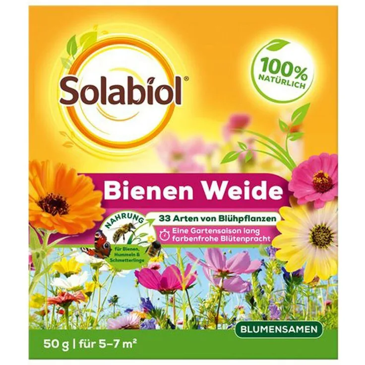 BAYER Solabiol Garten Bienenweide 50g Saatgutmischung für 5 bis 7 m² Blumenwiese