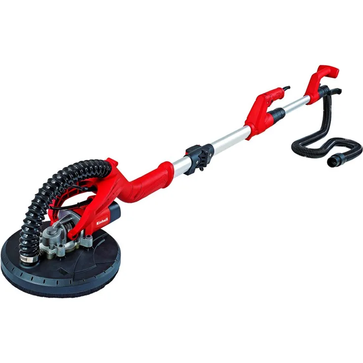 Einhell Trockenbauschleifer TC-DW 225 (600 W, max. 1500 min.-1 Leerlaufdrehzahl, 225 mm Schleifscheibendurchmesser, Teleskopstiel, Schleifteller mit Klett, inkl. 6 Schleifscheiben)