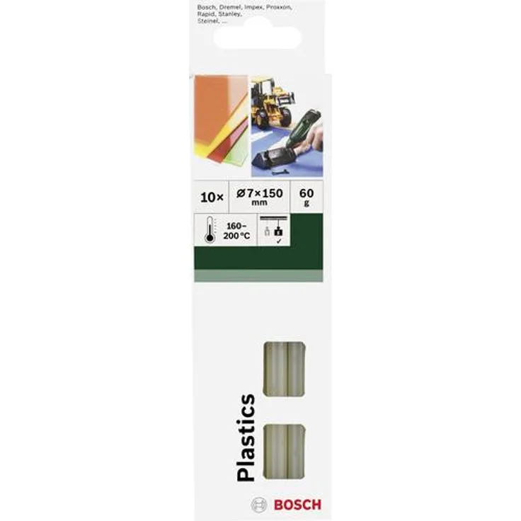 Bosch Klebesticks Plastics (10 Stück, Ø 7 mm)