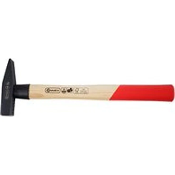 Connex Schlosserhammer 200 g, Holzstiel - Stielschutz - Hammer - Ingenieurhammer - Stahlhammer - Werkzeug - COX600200