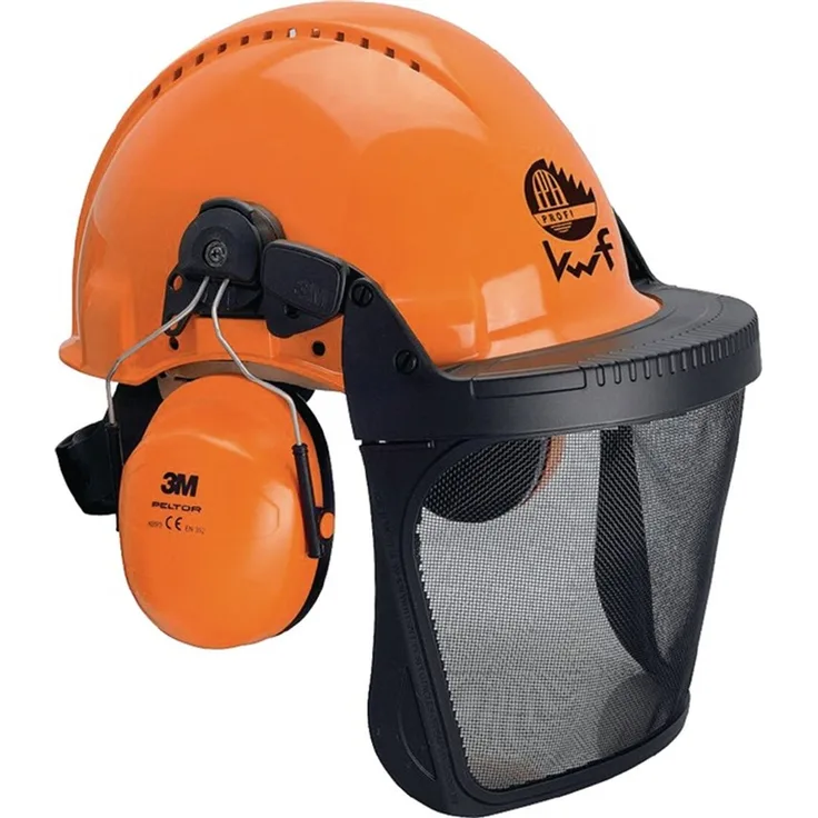 3M Forest XA007707350 Forstschutzhelm mit integriertem Visier Orange