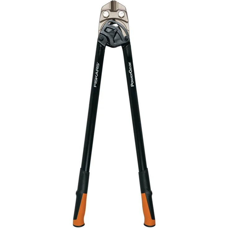 Fiskars Bolzenschneider, Bis zu 30% mehr Kraft, Länge 91 cm, Stahl-Kunststoff, Schwarz-Orange, PowerGear, 1027216