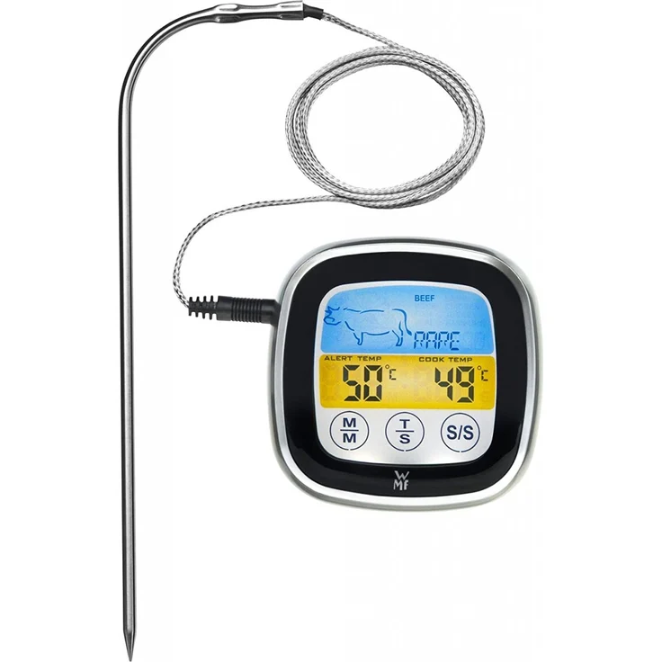 WMF BBQ Digitales Thermometer Bratenthermometer Grillthermometer mit 5 Garstufen – Bild 1