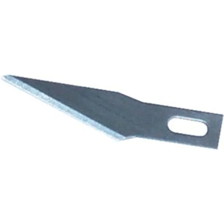 Wedo 7821 Ersatzklingen (für Skalpell und Hobbymesser, spitz, Kunststoffbox) 10 Stück, silber