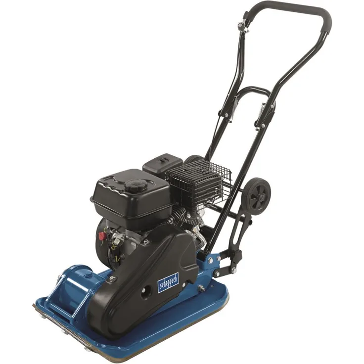 Scheppach Rüttelplatte HP1300S mit Fahrvorrichtung und Gummiplatte - 6.5HP (5904604903)