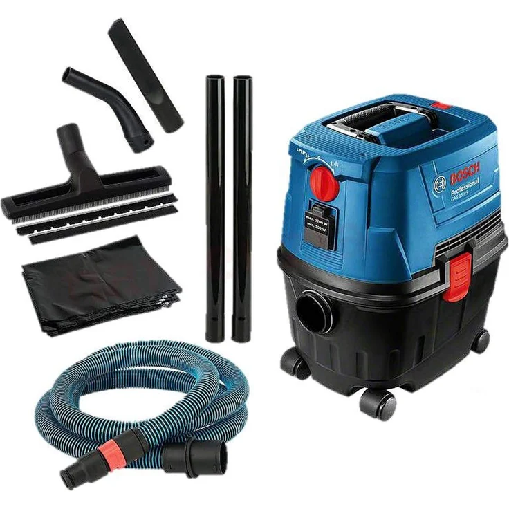 Bosch Professional Nass- und Trockensauger, 1100 W, 270 mbar, 53 l-s, GAS 15 PS beutellos 10 Liter – Bild 1