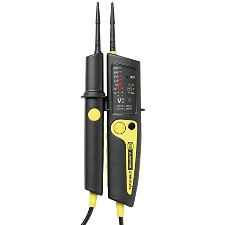 Beha-Amprobe 4312495 2100-ALPHA Spannungs-Durchgangsprüfer mit zuschaltbarer Last