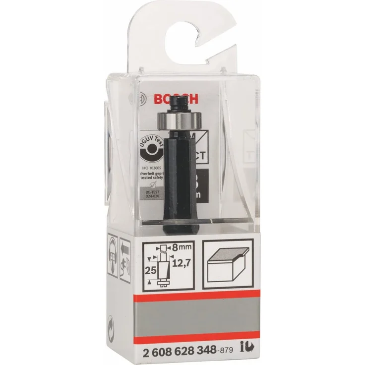 Bosch Professional Bündigfräser Standard for Wood (für Holz, Ø 12,7 mm, Arbeitslänge 25 mm, 8mm Schaft Zubehör Handfräse) – Bild 4