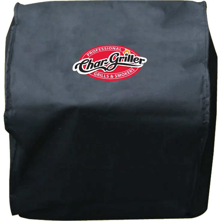 Char-Griller 2455 Grillabdeckung, schwarz, wetterfest, Polyester, PVC