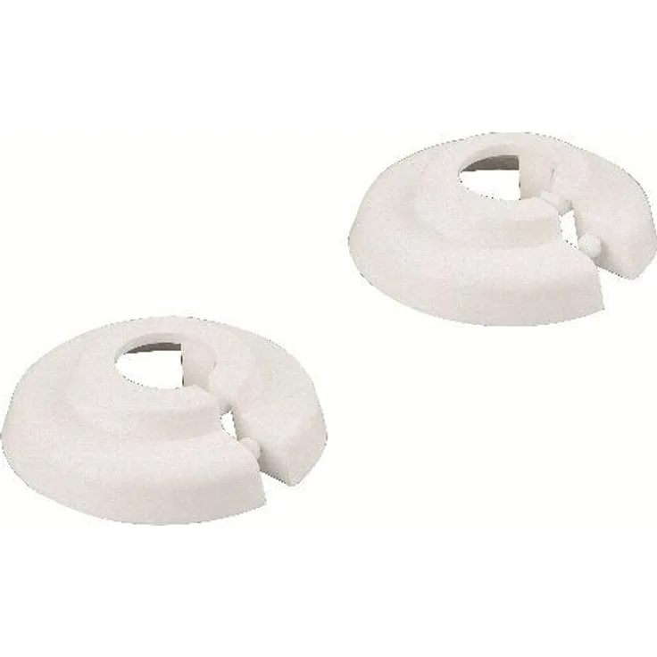 sanicomfort PVC-Klapprosetten 22 mm, weiß, 2 Stück