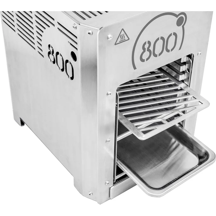 intergrill 800 Grad Oberhitze-Gasgrill Standard Steakgrill Hochleistungsgrill Profi Qualität 15,6kg Oberhitzegrill Edelstahl inkl. Grillrost Gastroschale Profi Qualität, Maße 32 x 25 x 36,7 cm – Bild 3